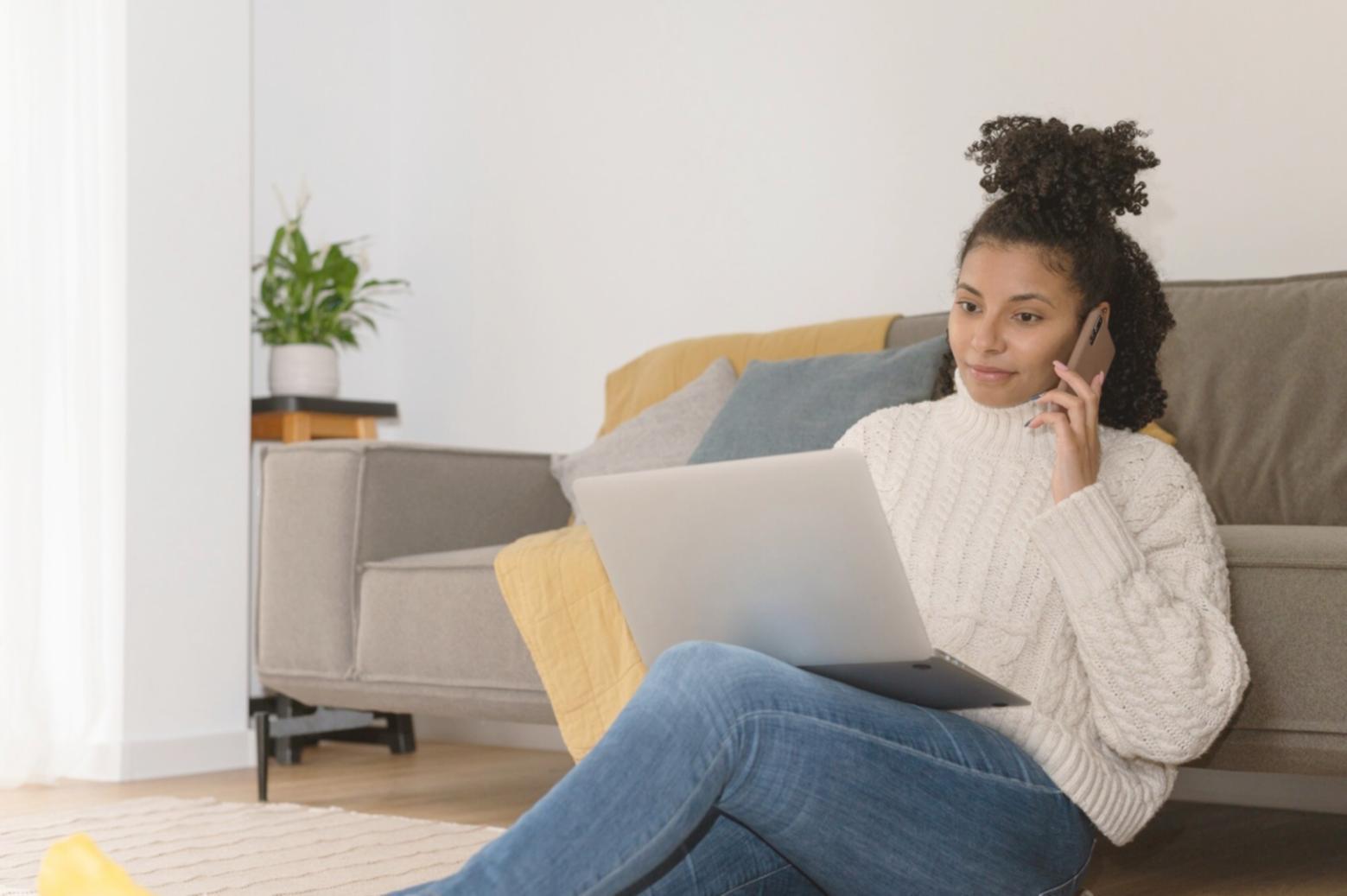 Business professionals reviewing financial charts and growth projections